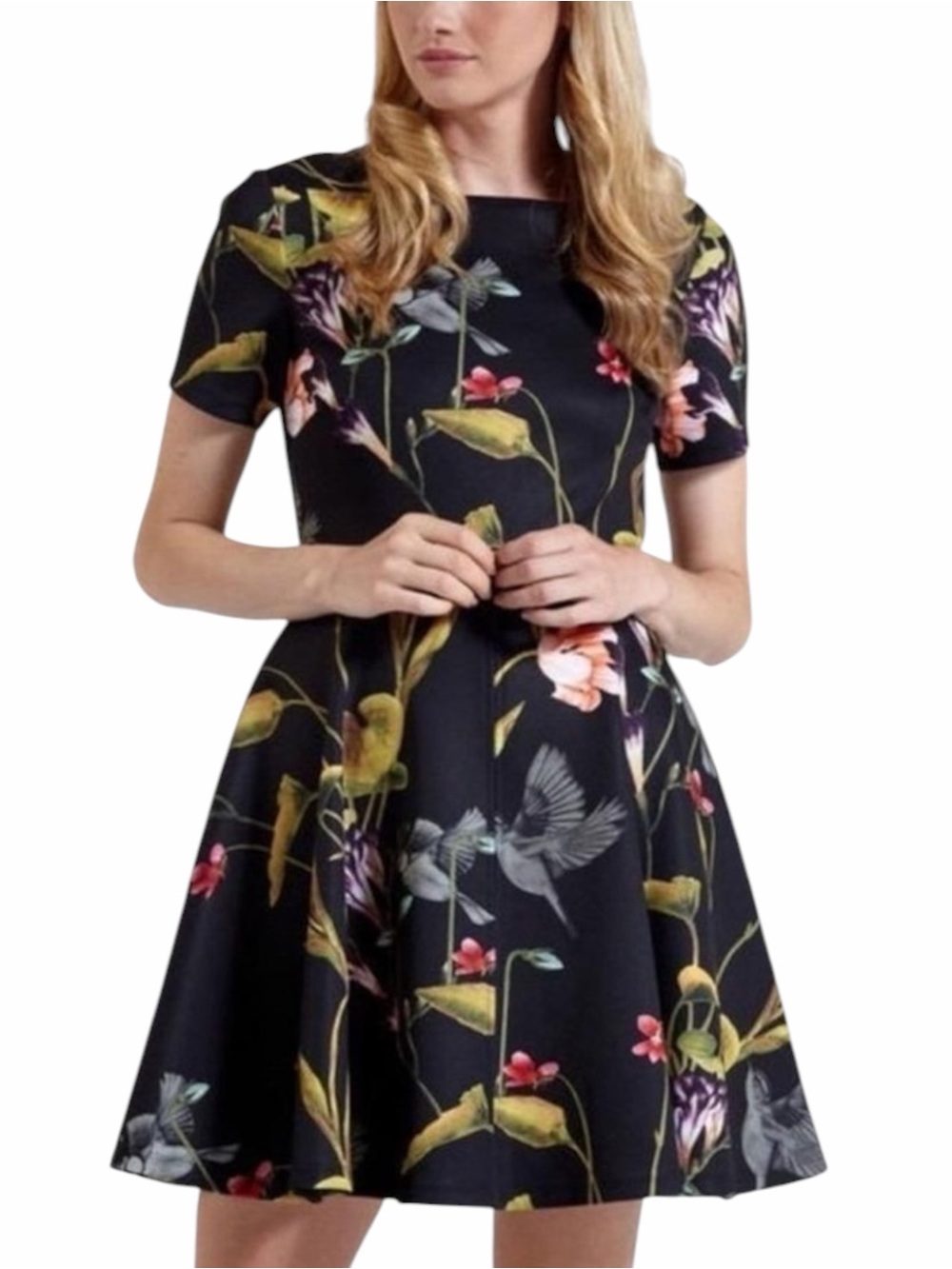 Ted Baker Moven Fit n Flare A-Line Scuba Knit Dress Size US 2 / Ted Baker 0